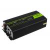 Green Cell INV17 Power Inverter 24V DC do 230V AC 500W/1000W czysta sinusoida