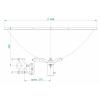 Jirous JRMB-900-4,7 antena paraboliczna, pasmo 4,7 GHz, czasza 90 cm, zysk 30 dBi, podwójna polaryza