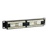 Patchpanel, 12 portów UTP kat. 6, standard Rack 10", wysokość 1U, złącza krone