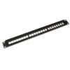 Patchpanel, 24 otwory na keystone, Rack 19" 1U