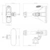 RF Elements HG3-CC-A60 asymetryczna antena horn 5 GHz 60° 17 dBi, złącza N żeńskie