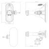 RF Elements HG3-CC-A90 asymetryczna antena horn 5 GHz 90° 16 dBi, złącza N żeńskie