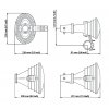 RF Elements STH-A45-USMA Starter Horn antena sektorowa 5 GHz, 45°, 17 dBi, złącza RP-SMA