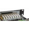 Solarix SX24-6-STP-BK patch panel 1U 24x RJ45 kat. 6 STP czarny