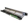 Solarix SX24-6-STP-BK patch panel 1U 24x RJ45 kat. 6 STP czarny