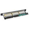 Solarix SX24-6-STP-BK patch panel 1U 24x RJ45 kat. 6 STP czarny