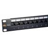 Solarix SX24L-6-UTP-BK patch panel 1U 24x RJ45 kat. 6 UTP z listwą wspornikową, czarny