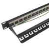 Solarix SX24M-0-STP-BK-UNI patch panel 1U 24x RJ 45 kat. 0 STP uniwersalny czarny