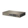 Tenda TEF1118P-16-150W switch (przełącznik) 16x FE, 1x GE, 1x Combo (GE / SFP), 16x PoE OUT (802.3af/at)