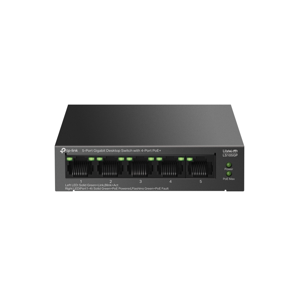TP-Link LS105GP Switch Desktop 5xGE, PoE+