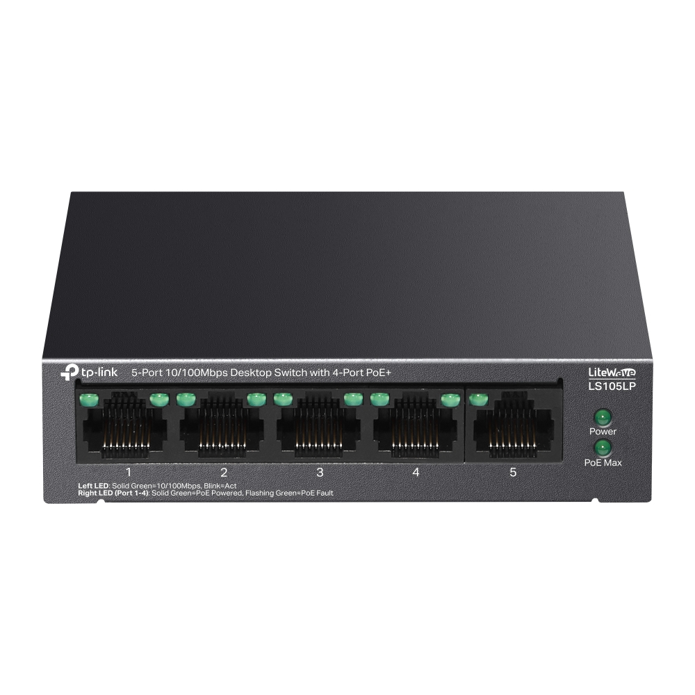 TP-Link LS105LP Switch Desktop 4x FE PoE+