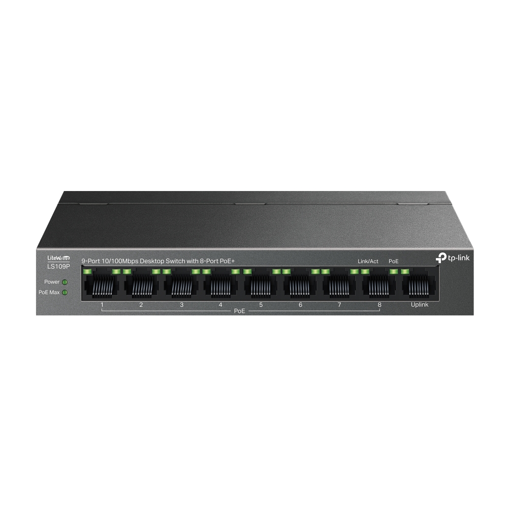 TP-Link LS109P Switch Desktop 9x GE, PoE+