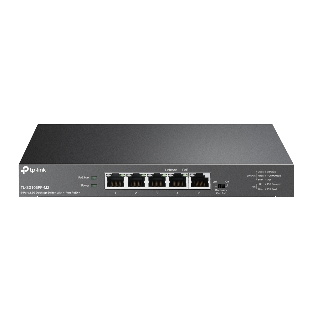 TP-Link TL-SG105PP-M2 Switch Wi-Fi6 5x 2.5G, PoE++