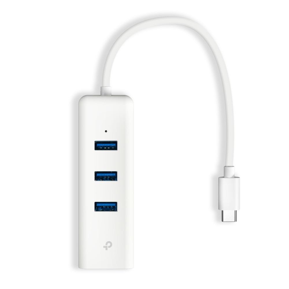 TP-Link UE330C Karta sieciowa Ethernet do USB 3.0 typu C z 3-portowym Hubem USB 3.0