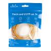 UltraLAN patch cord U/UTP kat. 5e 1,5m żółty, miedziany