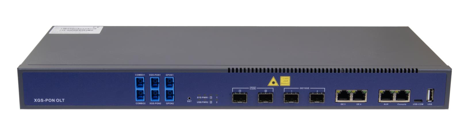 Uplink V1600XG02-W terminal Combo XG-PON/XGS-PON OLT (2 porty) z wbudowanym Multiplexerem GPON, 2x GE, 2x SFP+